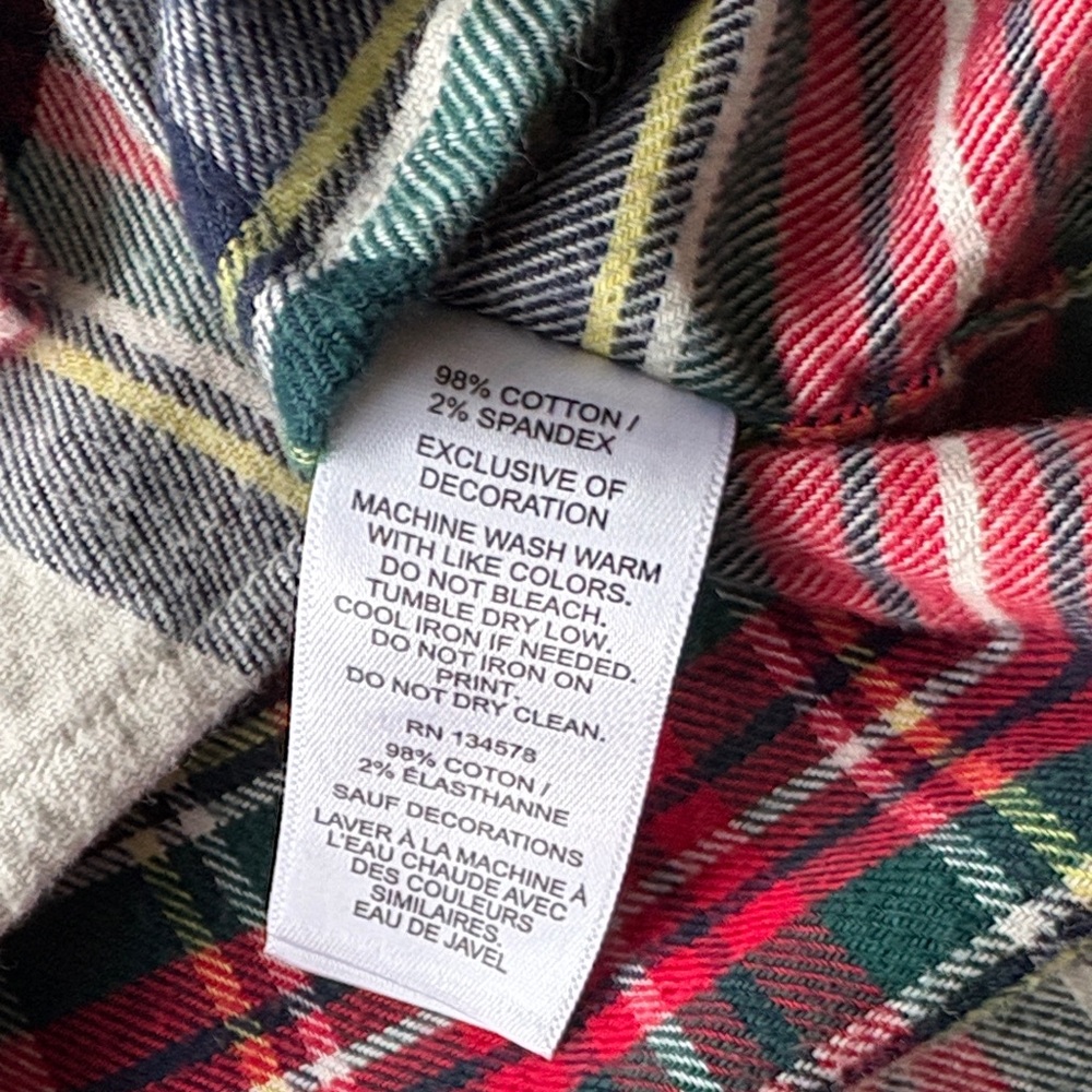 Vineyard Vines Boys Flannel Shirt size 6 - Picture 5 of 6